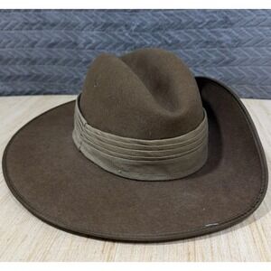 Vtg John Bardley And Sons Wool Military Hat Australia Army Slouch Size 7 1/8